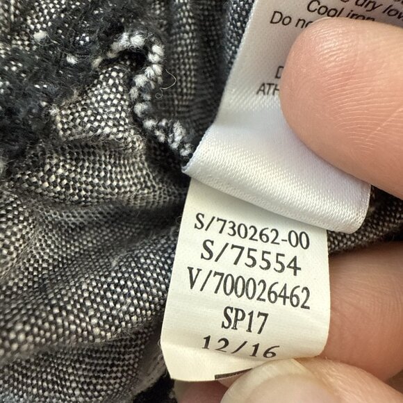 Athleta 100% Linen Shorts Womens Size 2 Lightweight Drawstring Casual Beach Gray - Picture 7 of 7